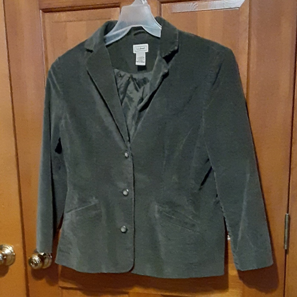 L.L.Bean Corduroy Lined Blazer Jacket